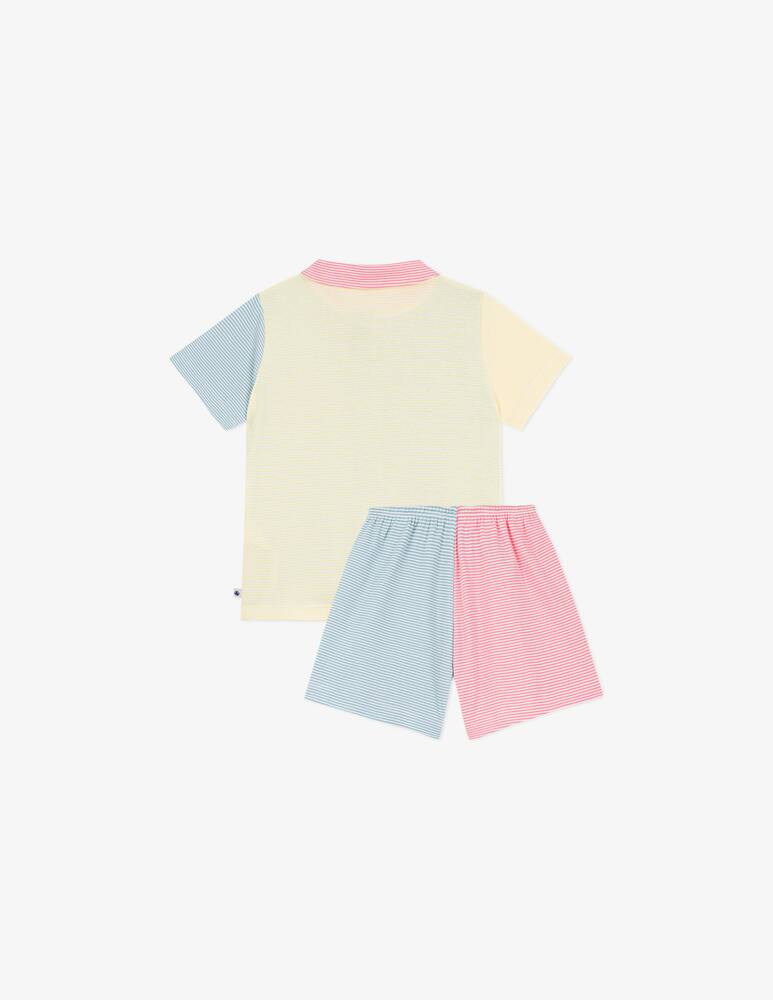 Petit Bateau Pigiama a righe multicolor - immagine 3