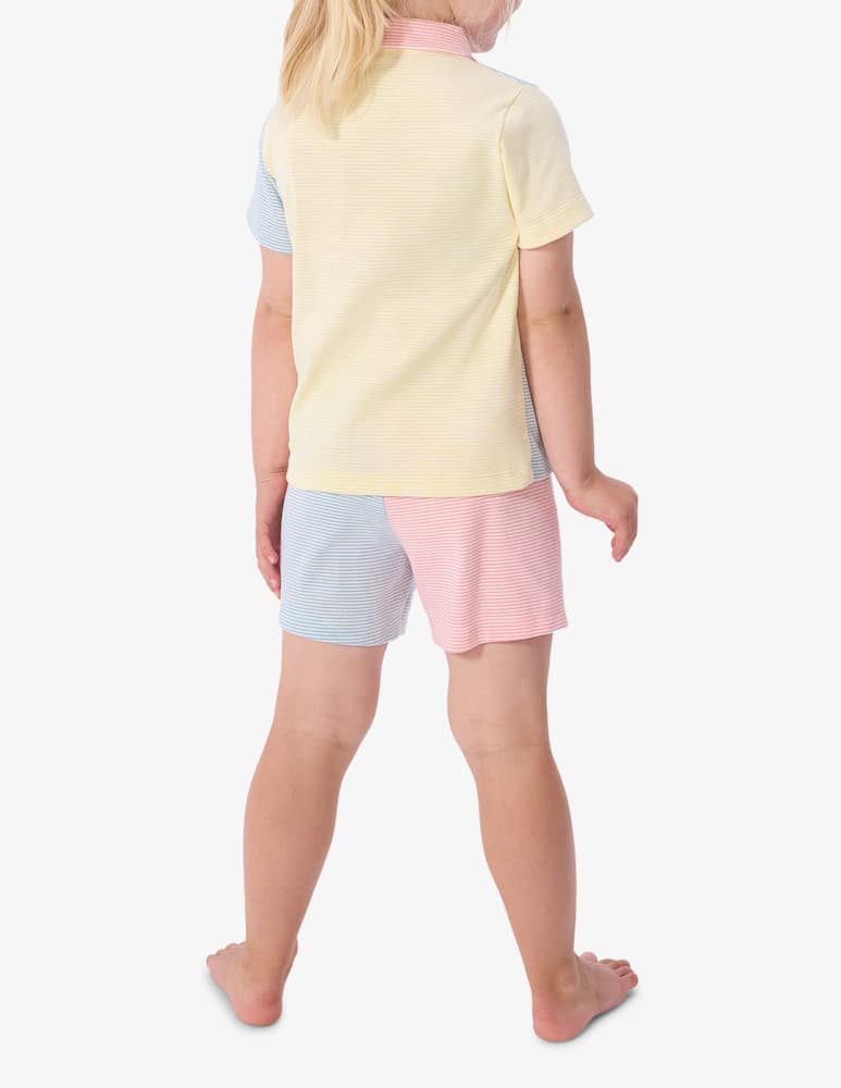 Petit Bateau Pigiama a righe multicolor - immagine 4