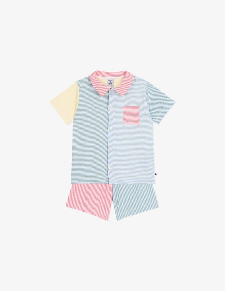 Petit Bateau Pigiama a righe multicolor - immagine 5