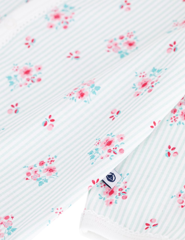 Petit Bateau Pigiama fiori y mar - immagine 5 Petit Bateau Pigiama fiori y mar - immagine 5