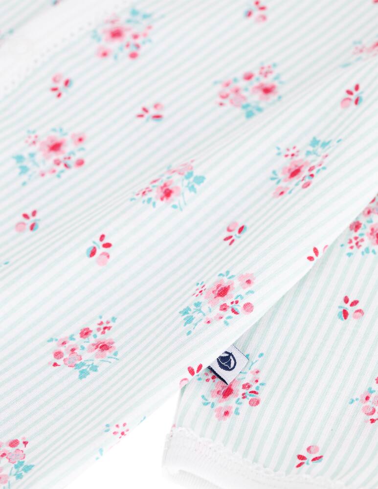 rinascente Petit Bateau Floral sleepsuit