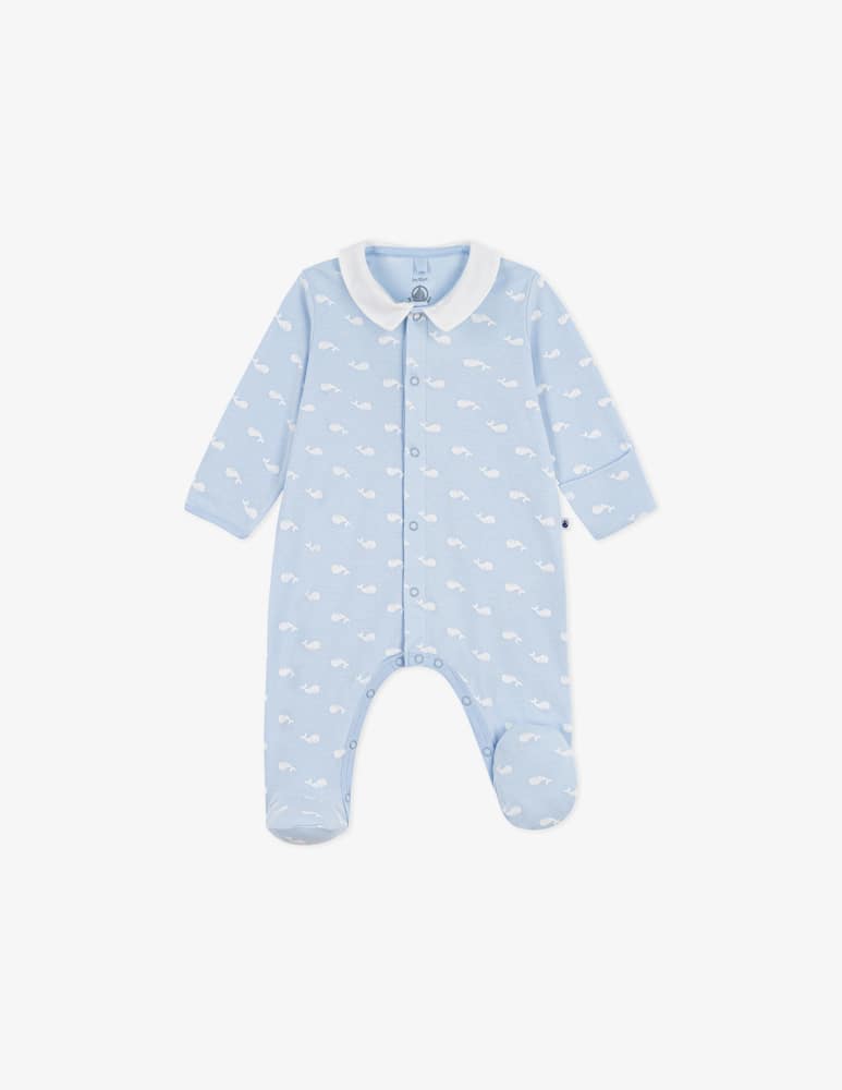 rinascente Petit Bateau Whale print sleepsuit
