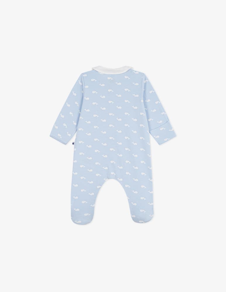 rinascente Petit Bateau Whale print sleepsuit