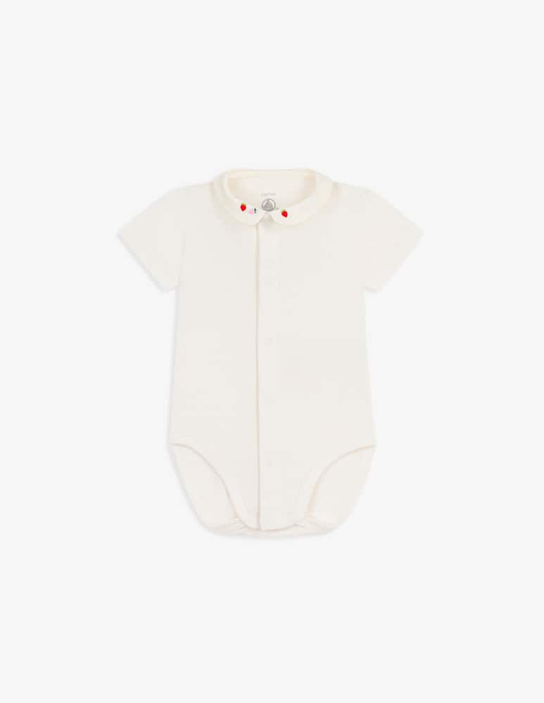 Petit Bateau Collared strawberry bodysuit - picture 1 Petit Bateau Collared strawberry bodysuit - picture 1