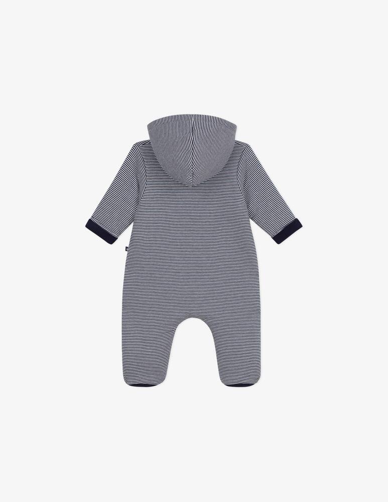 Petit Bateau Hooded striped sleepsuit - picture 2 Petit Bateau Hooded striped sleepsuit - picture 2