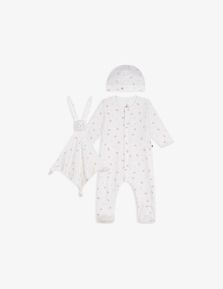 Petit Bateau Set neonato con cappello e doudou - immagine 1 Petit Bateau Set neonato con cappello e doudou - immagine 1