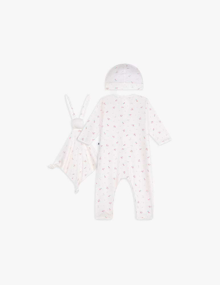 Petit Bateau Set neonato con cappello e doudou - immagine 3 Petit Bateau Set neonato con cappello e doudou - immagine 3