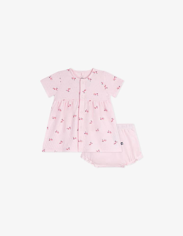 rinascente Petit Bateau Floral dress and bloomer set