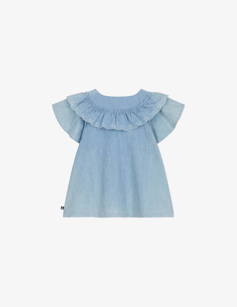 rinascente Petit Bateau Ruffle heart blouse