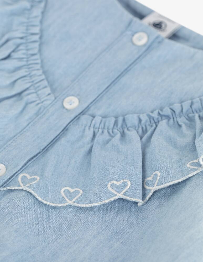 rinascente Petit Bateau Ruffle heart blouse