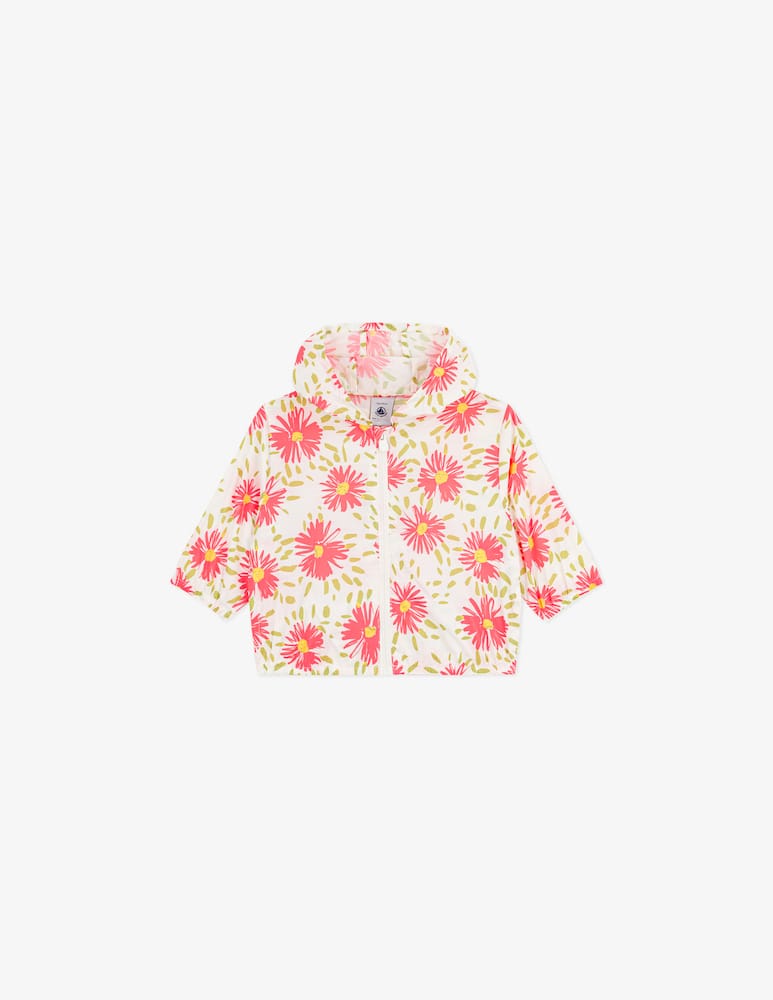 rinascente Petit Bateau Floral hooded windbreaker