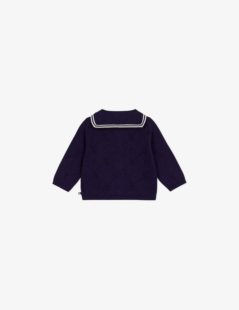 rinascente Petit Bateau Sailor collar cardigan