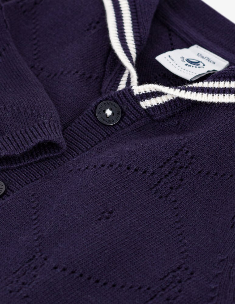 rinascente Petit Bateau Sailor collar cardigan
