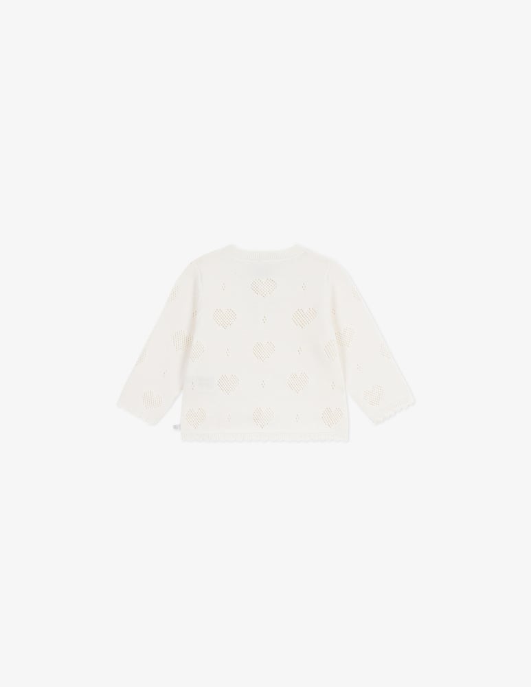 Petit Bateau Cardigan marshmallow - immagine 3 Petit Bateau Cardigan marshmallow - immagine 3