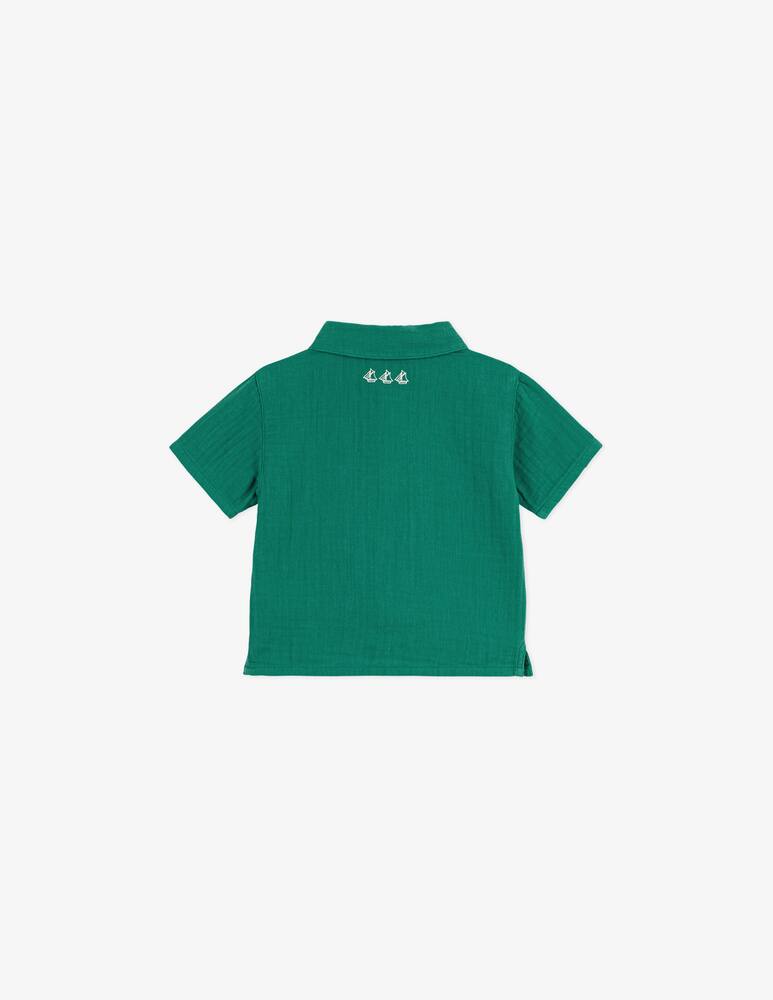 rinascente Petit Bateau Greensail short sleeve shirt