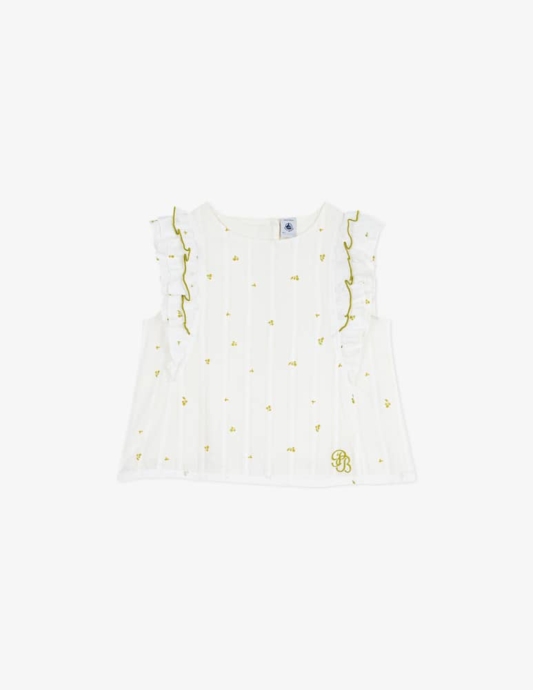 rinascente Petit Bateau Ruffle detail blouse