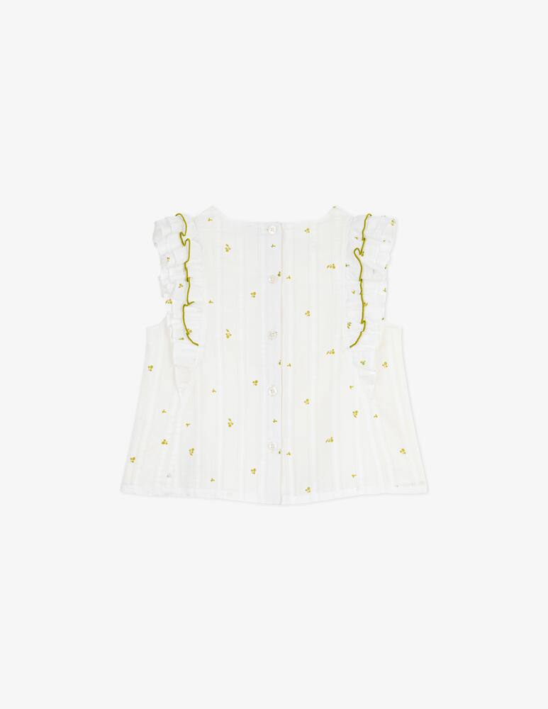 rinascente Petit Bateau Ruffle detail blouse