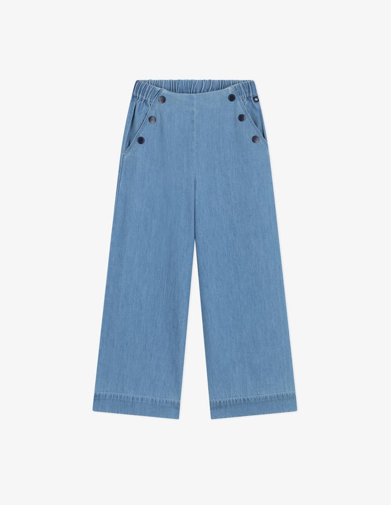 Petit Bateau Wide-leg denim trousers - picture 1 Petit Bateau Wide-leg denim trousers - picture 1