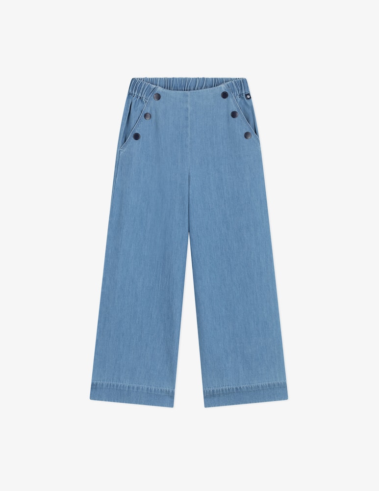 rinascente Petit Bateau Wide-leg denim trousers