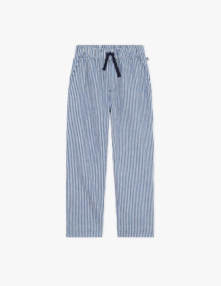 rinascente Petit Bateau Striped cotton trousers