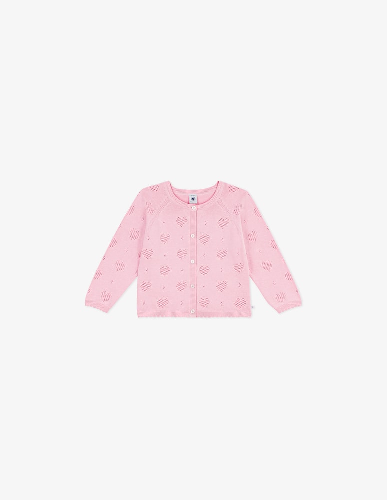 rinascente Petit Bateau Heart knit cardigan
