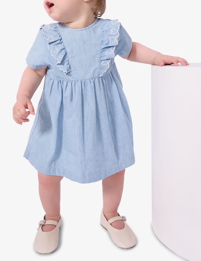 rinascente Petit Bateau Ruffle heart dress