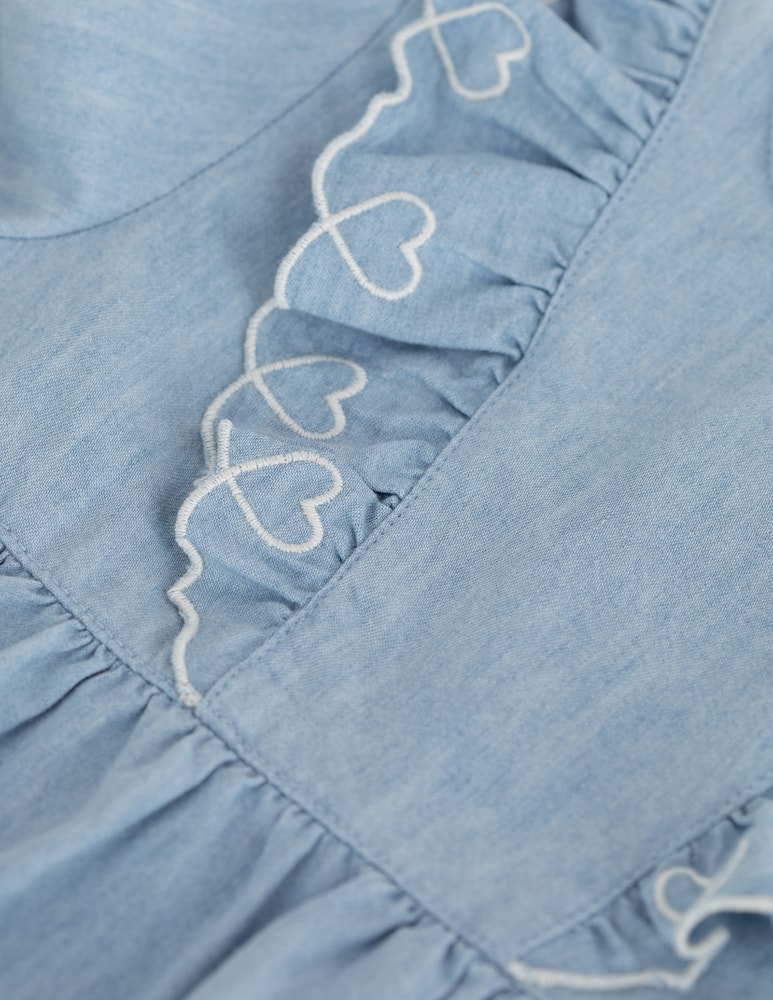 rinascente Petit Bateau Ruffle heart dress