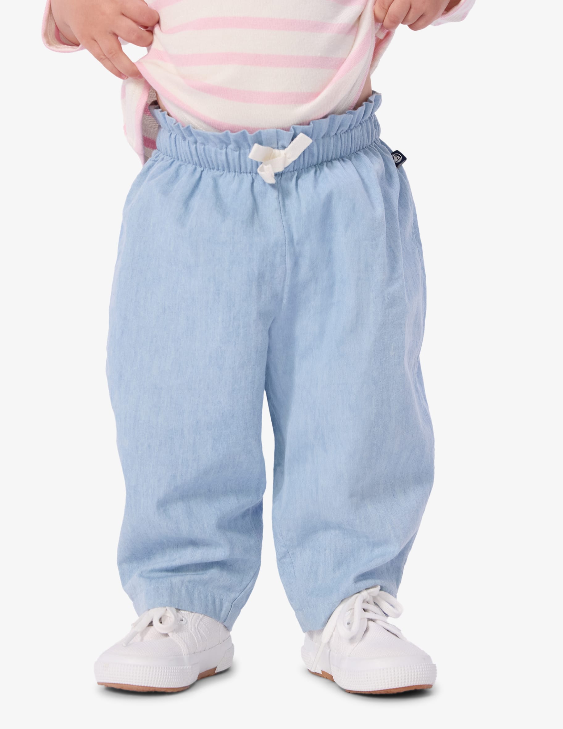 Petit Bateau A0d0y, Pantaloni Bambina Bambino, Blu, 3 Anni