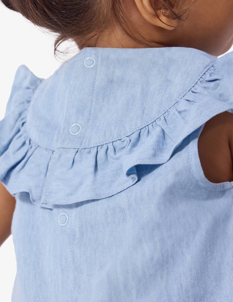 Petit Bateau Ruffle neck blouse - picture 4 Petit Bateau Ruffle neck blouse - picture 4