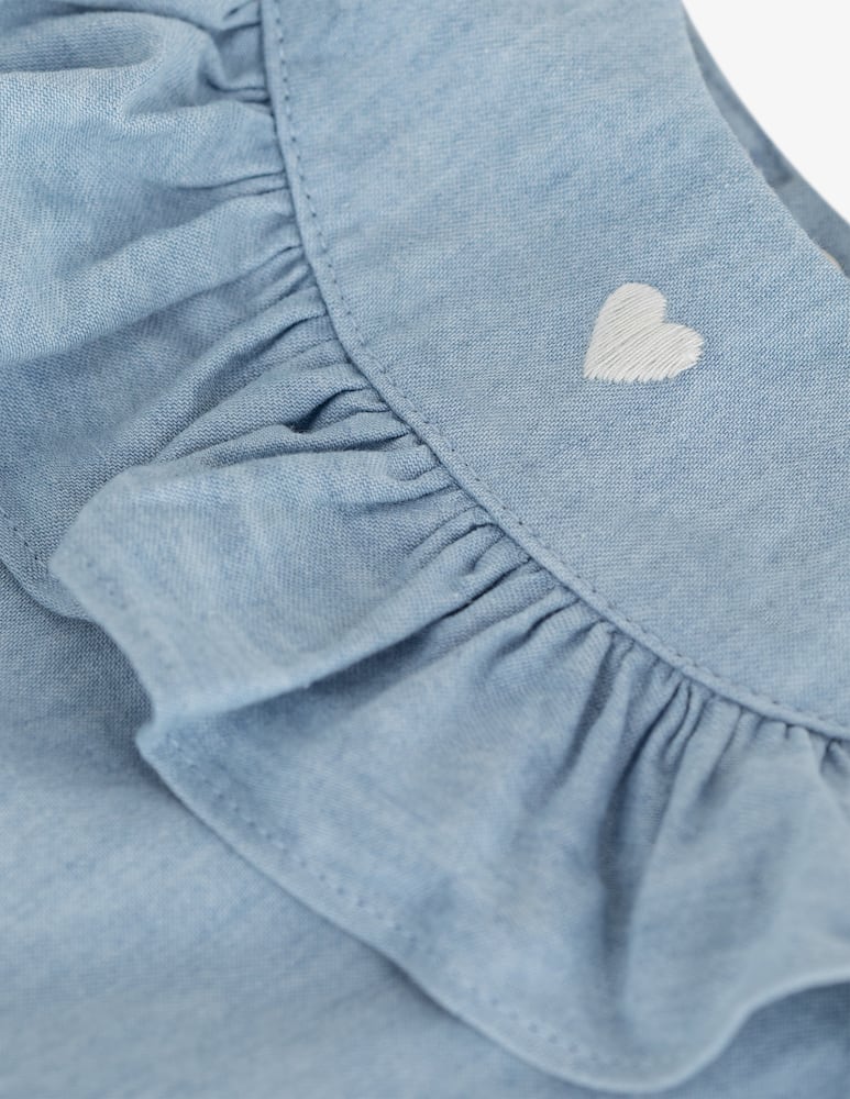 rinascente Petit Bateau Ruffle neck blouse