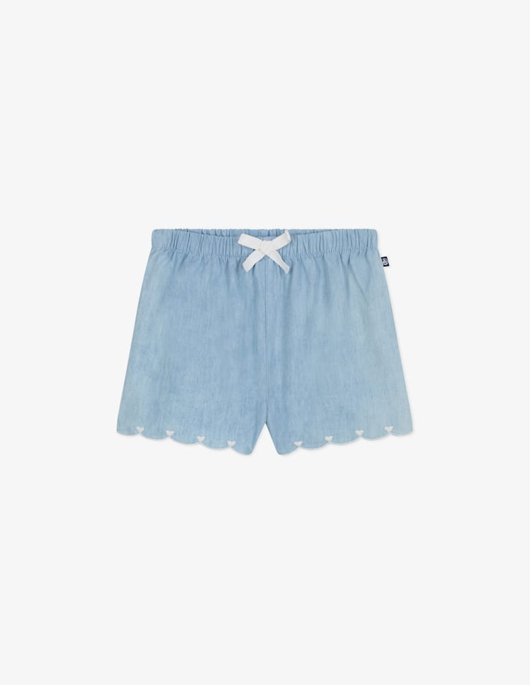 Petit Bateau Scalloped bow shorts - picture 1