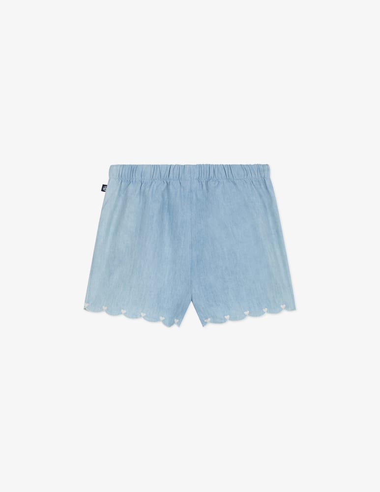 Petit Bateau Scalloped bow shorts - picture 3