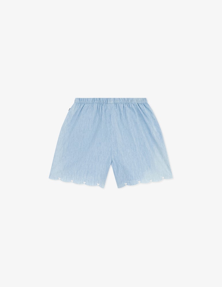 rinascente Petit Bateau Shorts con bordo smerlato