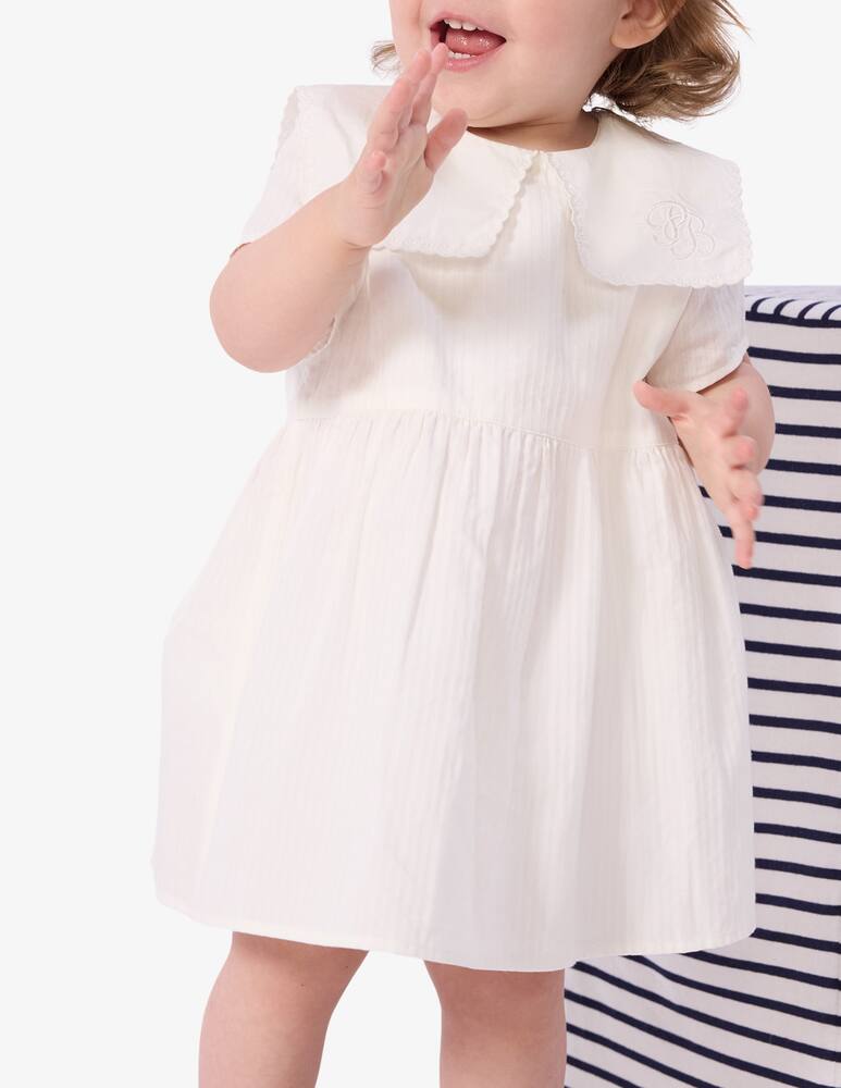 rinascente Petit Bateau Baby collar dress set