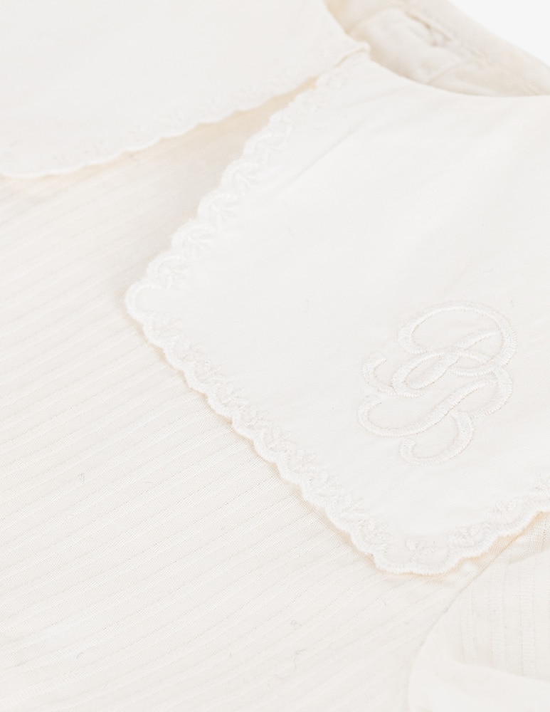 rinascente Petit Bateau Baby collar dress set