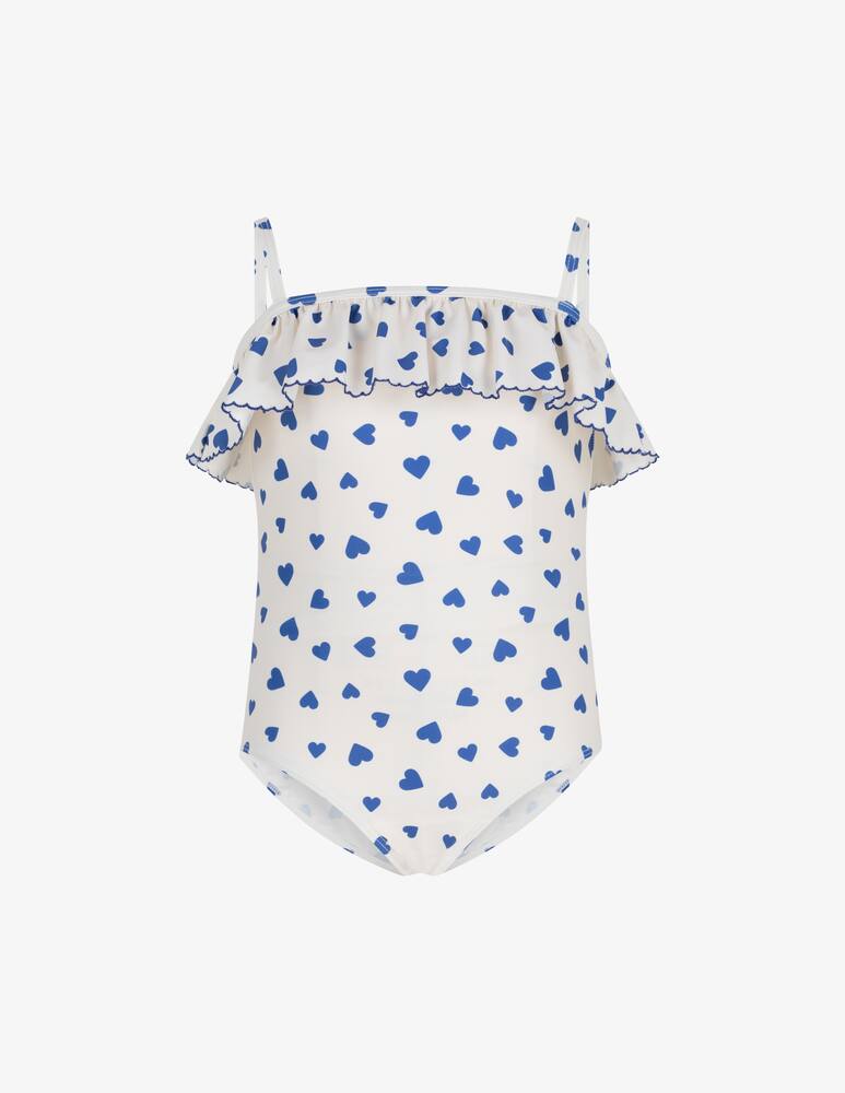 Petit Bateau Costume con balze e cuori - immagine 1