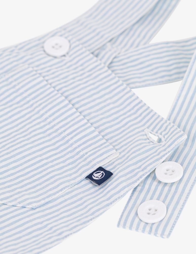 rinascente Petit Bateau Salopette corta rigata