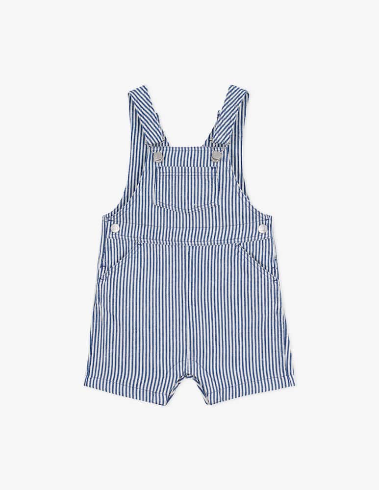 rinascente Petit Bateau Salopette corta rigata