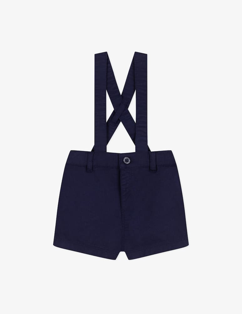 rinascente Petit Bateau Twill suspender shorts