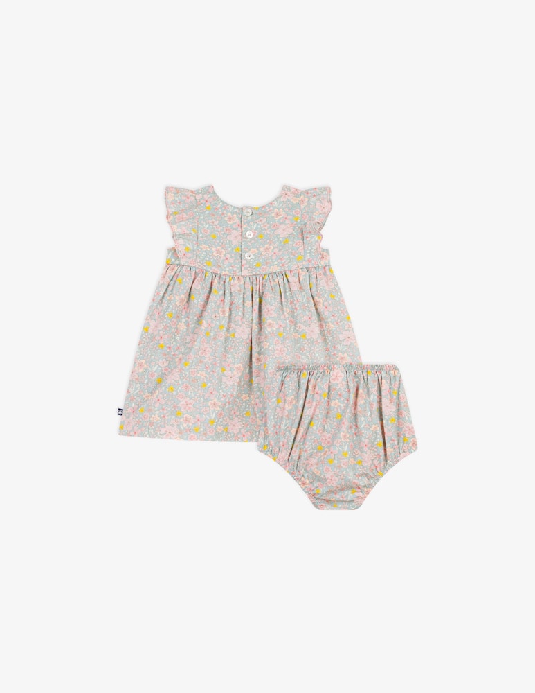 Petit Bateau Floral smocked dress set - picture 3 Petit Bateau Floral smocked dress set - picture 3