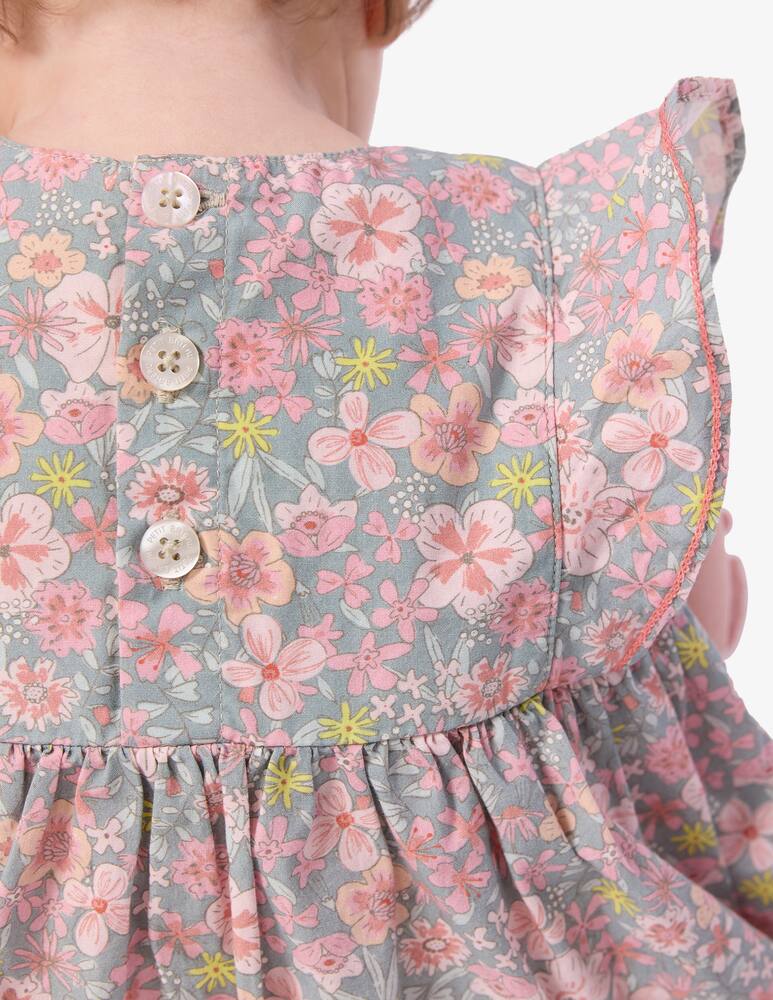 Petit Bateau Floral smocked dress set - picture 5 Petit Bateau Floral smocked dress set - picture 5