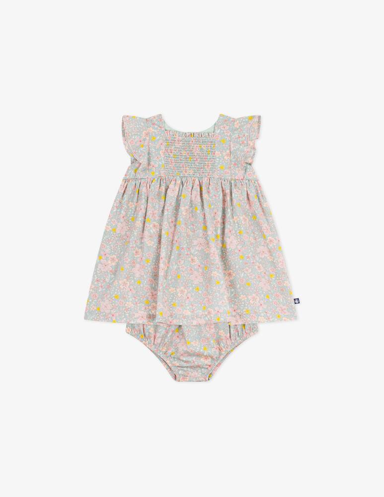 Petit Bateau Floral smocked dress set - picture 6 Petit Bateau Floral smocked dress set - picture 6