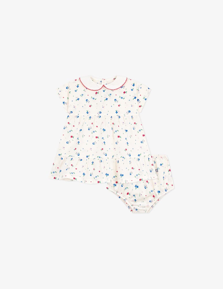 Petit Bateau Floral print dress set - picture 1 Petit Bateau Floral print dress set - picture 1