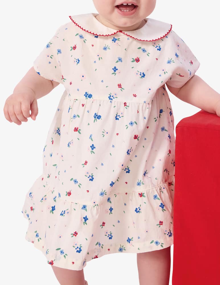 Petit Bateau Floral print dress set - picture 2 Petit Bateau Floral print dress set - picture 2