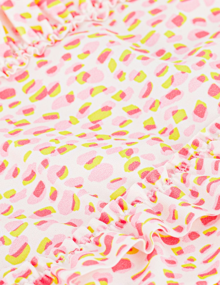 rinascente Petit Bateau Ruffle print swimsuit