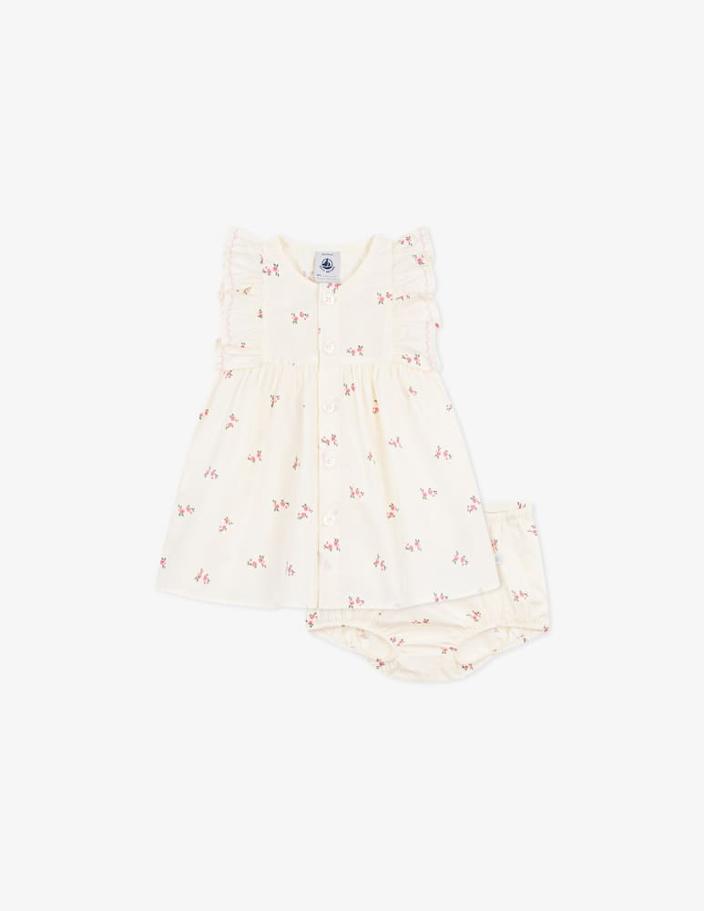 rinascente Petit Bateau Floral print romper set