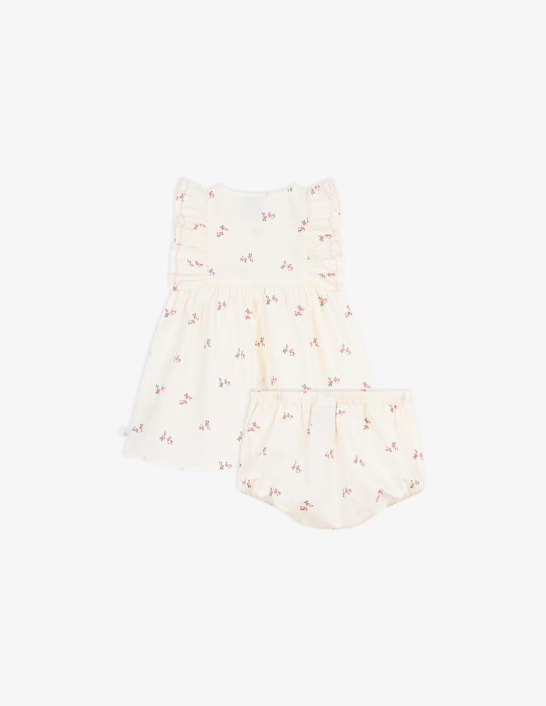 rinascente Petit Bateau Floral print romper set