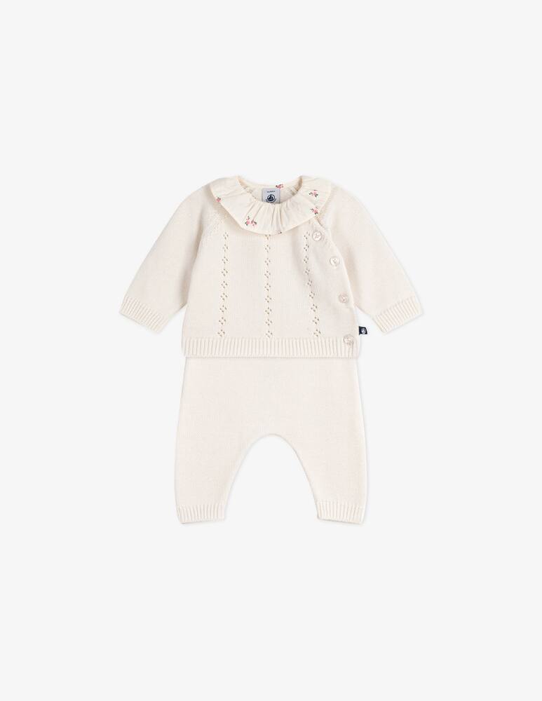 rinascente Petit Bateau Ruffled knit ensemble