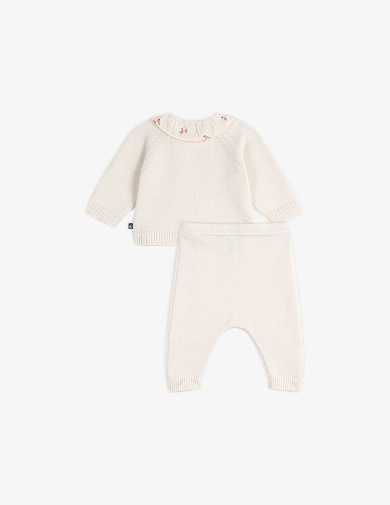 rinascente Petit Bateau Ruffled knit ensemble