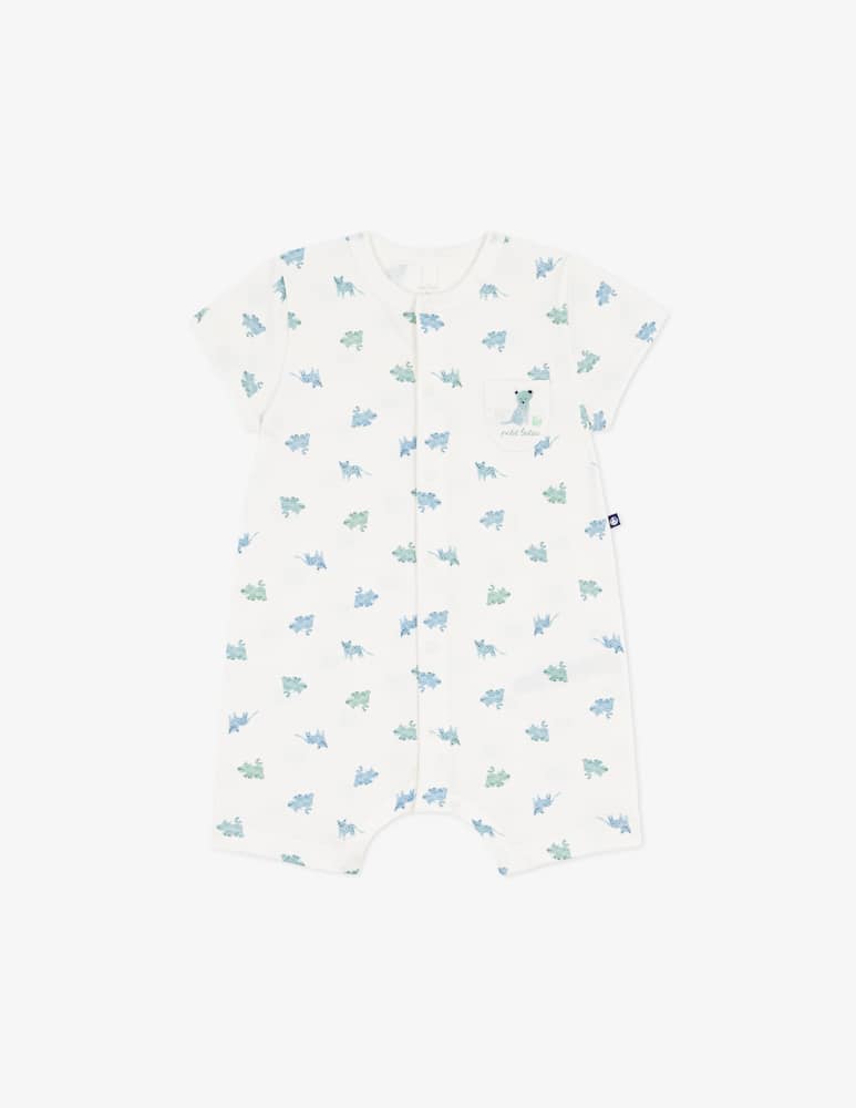 Petit Bateau Dino print playsuit - picture 1 Petit Bateau Dino print playsuit - picture 1